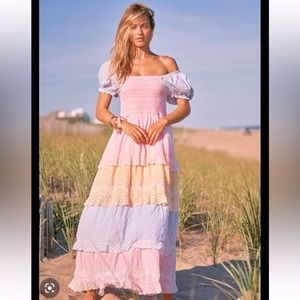 Loveshackfancy Capella MultiColor Maxi Dress